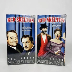 Red Skelton VHS 2 Pack Martha Raye And Vincent Price 1999 Vintage - Picture 1 of 7