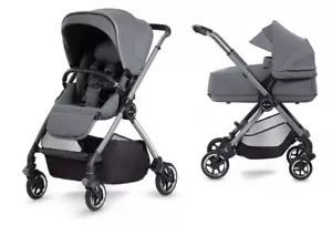 Silver Cross Dune Stroller & Compact Carrycot In Glacier Grey (Brand New Boxed) - Picture 1 of 12