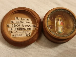 Reliquia Reliquia Dosis Reliquia - Agnus Dei Damianus Catharina Franciscus Coleta - Imagen 1 de 8