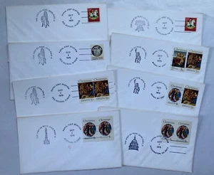 Lot of 8 Pope John Paul II Papal Station Visit Postmark 1979 Des Moines Bronx - Picture 1 of 1