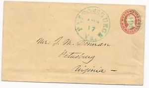 US Star Stanzen Abdeckung verwendet in CSA Blue Pattonsburgh, VA CDS 17. April 1861 Ex-Thayer - Bild 1 von 2