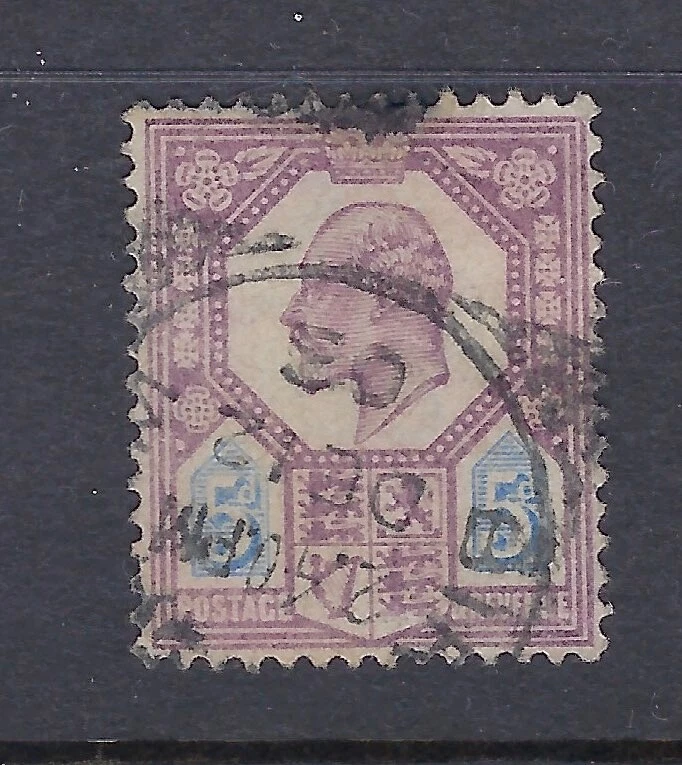 G B  KEVII 5p  Dull Purple-Ulta W/Cancels Sc# 134 CV$22+ (GB180)* - Image 1 of 1