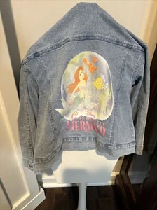 Disney Princesses The Little Mermaid Jean Denim Coat Jacket Youth Sz Large - Picture 1 of 3