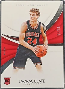 Lauri Markkanen Rookie 2017-18 Immaculate Collection RC # /75 - Picture 1 of 2