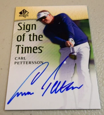 Auténtico Golf Sign of the Times 2014 SP #SOTT-CP Carl Pettersson Foto 1 de 2