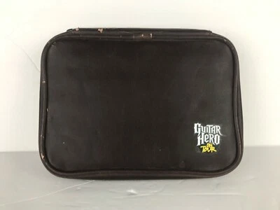 Nintendo DS 3DS Guitar Hero Carry Case Faux Leather Travel Brown On Tour USED - Image 1 of 4