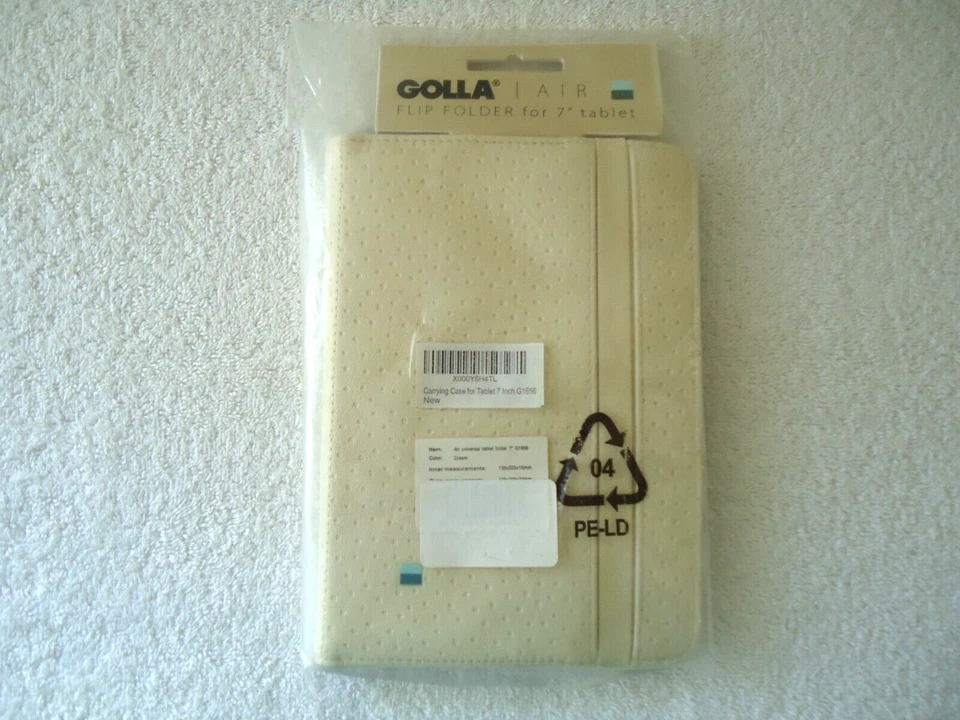 Carpeta abatible Golla Air "NUEVO EN PAQUETE" para tableta crema de 7" "gran regalo" ver fotos Foto 1 de 4