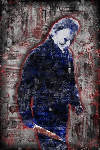 Michael Myers of HALLOWEEN Poster, Halloween Horror Print 12x18in Free Ship - Picture 1 of 3