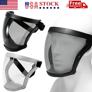2X Máscara transparente súper protectora para la cabeza de seguridad facial completa con escudo antiniebla - Imagen 1 de 14