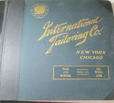 International Tailoring Co. 1933-34 Lana Colección Otoño Salemen Libro de Muestra De Colección Foto 1 de 4
