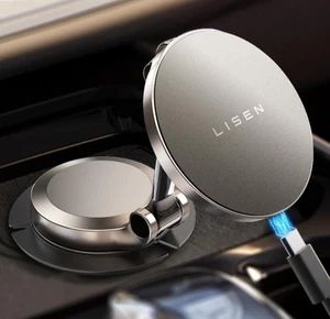 LISEN Magnetic Car Mount Charger iPhone Magsafe 15W Pro Max Mini New - Photo 1 sur 5