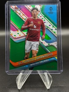 2024-25 Topps Finest UEFA Alejandro Garnacho Green Refractor /99 #49 - Bild 1 von 2
