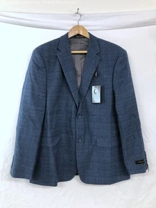 Blazer Pierre Loren azul a cuadros con 2 botones talla 42 R nuevo con etiquetas para hombre - Imagen 1 de 10