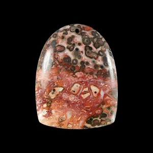 Leopard Skin Jasper BEAD 44x34x7 mm HB300110 - Picture 1 of 4