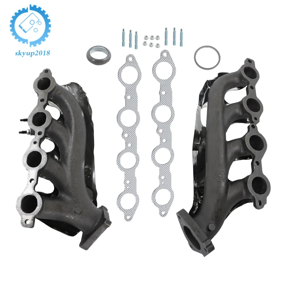 适用于吉姆西 Sierra 2500 HD Classic 2007 V8 6.0L 排气歧管套件 674-522 全新 — 第 1/4 张图片