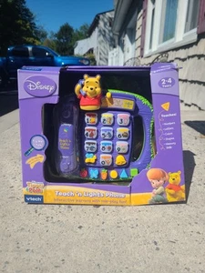 VTech Disney Winnie The Pooh & Friends Teach N Lights Phone Learning Toy New - Picture 1 of 4