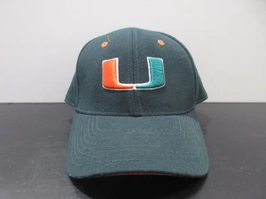 Miami Hurricanes Hat Cap Fitted Mens 7 3/8 Green NCAA College Football Zephyr - Picture 1 of 8