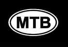 MTB Mountain Bike International Oval 150mmW Sticker Giant Cannondale GT SWorks
