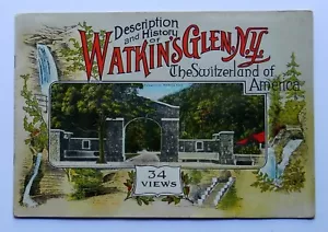 Beautiful Antique Souvenir Book WATKIN'S GLEN NY Switzerland of America nMint+ - Picture 1 of 5