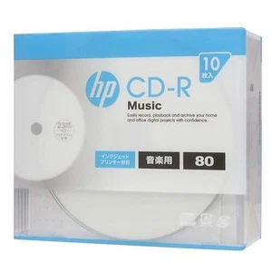 10 hp JAPAN Blank CD-R for Audio Music CDR 80min White Disc CDRA80CHPW10A - Picture 1 of 2