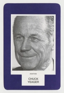 Chuck Yeager 1993 Face to Face Game Card - Einzelkarte aus kanadischem Spiel - Bild 1 von 2