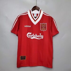 Vintage Liverpool Adidas Football Home Shirt  Carlsberg 1995/96 Small