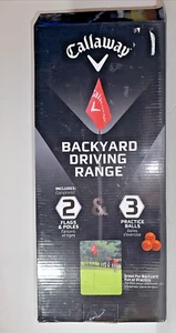 Calloway Backyard Driving Range 2 Flags/Poles & 3 Practice Balls - New-Open Box - Picture 1 of 4