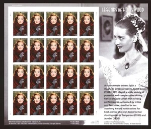 US - Sheet of 20 - Sc#4350 - Bette Davis - MNH - Picture 1 of 1