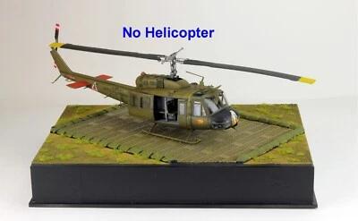 Pro-Built 1/35 UH-1 Huey Helicopter Airfield Base, Vietnam war - Image 1 of 4