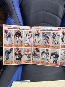 Tarjetas del día del juego de McDonald's 1993 de los Browns & Bengals de la NFL + una extra - Imagen 1 de 12