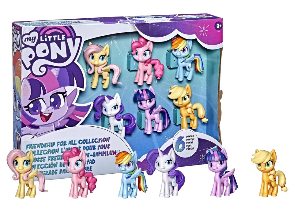 My Little Pony: Friendship For All Collection Set de seis 3 pulgadas Ponis nuevos en caja Foto 1 de 1