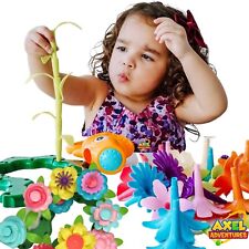 Build A Bouquet 112pc Build A Flower Garden | Stem Toy for Toddlers | Girls Gift