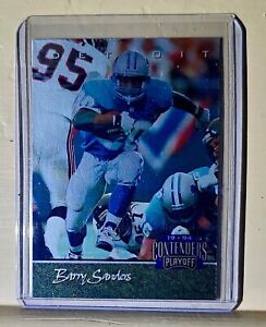 Barry Sanders 1994 Playoff Contenders NFL #2 Football Card Detroit Lions