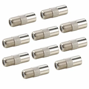 100 x F Type Female Socket to UHF Male Coaxial Plug Connector TV Aerial Adapter - Zdjęcie 1 z 3