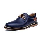Genuine Leather Men Dress Shoes Oxfords Brogue Lace Up Italian Mens Casual Shoes