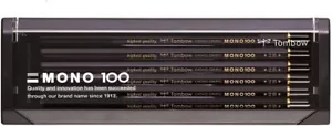 Tombow MONO-1002B Hexagonal shaft TombowWooden Body Pencil 2B 12 Pack JPN - Picture 1 of 7