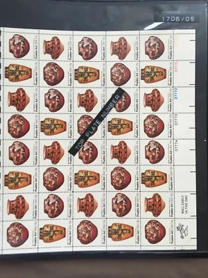 Scott # 1706/09, 13 cent Pueblo Art - Image 1 of 4