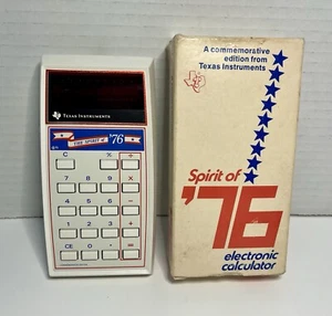 Vintage Texas Instruments The Spirit of '76 Calculator with Box Tested Working - Picture 1 of 18