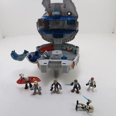 Star Wars Millennium Falcon Hasbro Playskool Galactic Heroes brinquedo nave espacial 2011 - Imagem 1 de 4