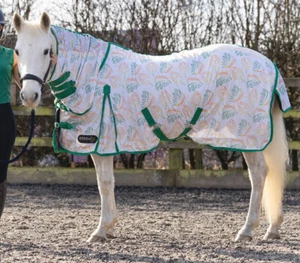 Hy Equestrian StormX Original Tropical Paradise Kombi Fliegenteppich Fliegenblatt 4'0-7'3