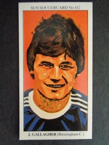 The Sun Soccercards 1978-79 - Joe Gallagher - Birmingham City #412 - Picture 1 of 2
