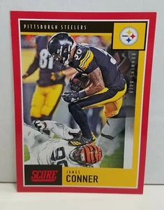 2020 SCORE RED BORDER PARALLEL #76 JAMES CONNER PITTSBURGH STEELERS - Picture 1 of 2