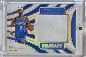 2023 Immaculate Shai Gilgeous-Alexander #PATCH /99 Holo Game Worn Jumbo Jersey - Picture 1 of 4