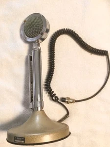 Vintage ASTATIC D-104 MICROPHONE and T-UG9 STAND BASE CB HAM RADIO 5 pin - Zdjęcie 1 z 9