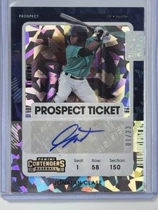 Boleto Panini Contenders PT2-JC Prospect 2021 hielo agrietado clase Jonatan automático/23 - Imagen 1 de 2