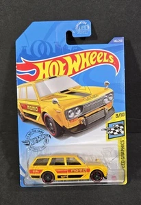 2020 Hot Wheels Kroger Exclusive Yellow Momo Datsun Bluebird 510 Wagon 146/250 - Picture 1 of 6