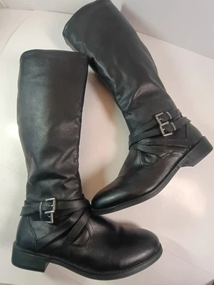 Botas de montar MIA TOO Alegra-P de cuero sintético hasta la rodilla zapatos para mujer talla 9,5 M NUEVAS Foto 1 de 4