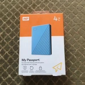 Western Digital My Passport HDD esterno 4 TB (WDBPKJ0040BBL-WESN) - Foto 1 di 1