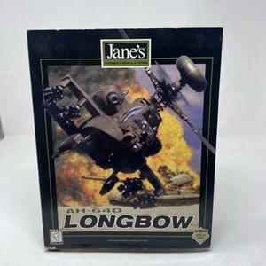 Jane's AH-64D Longbow (1996) Big Box PC juego, manual, etc! coleccionista - Imagen 1 de 9