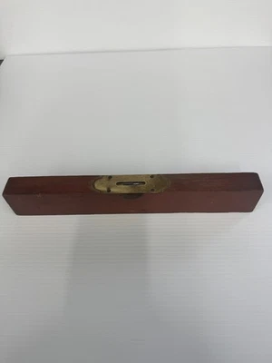 Henry Disston & Sons Keystone Tool Works 14" Wood and Brass Level - Image 1 of 2